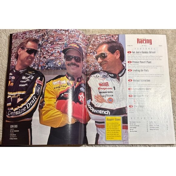 Beckett Racing Magazine 1994 October Issue #2 Ernie Irvin Nascar Charlotte - Picture 3 of 7